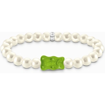 Thomas Sabo x Haribo náramek Green goldbear & pearls A2154-017-6
