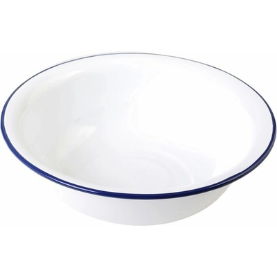 Olymp Mísa 154/01b bílá s modrým lemem 40 cm 9,0 l