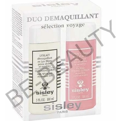 Sisley Cleansing Milk with Shite Lily čistiace mlieko 100 ml + Sisley Floral Toning Lotion tonikum pre upokojenie pleti 100 ml darčeková sada