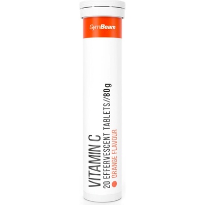 GymBeam Vitamín C 1000 mg šumivý pomaranč 20 tabliet