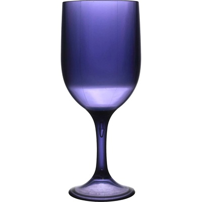 Fialová sklenice na víno Intesi Sky z plastu do jídelny vhodná do myčky 340 ml