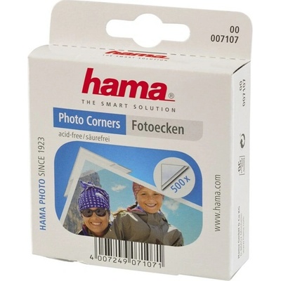 Příslušenství Hama fotorůžky samolepící transparentní, 500 ks 7107