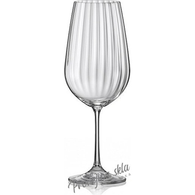 Crystalex Sklenice na bílé i červené víno Viola Waterfall 6 x 350 ml