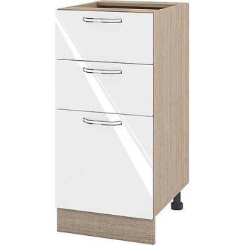 Image 1 of ИРИМ Долен кухненски шкаф Сити МФ-Бяло гланц-05-27 40 см