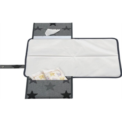 Dooky Сгъваема подложка за повиване 3 в 1 Dooky - Grey Stars (DK-126466)
