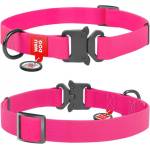 COLLAR Обезопасителен колан wau dog водоустойчив - розов 35-58 см / 25 мм