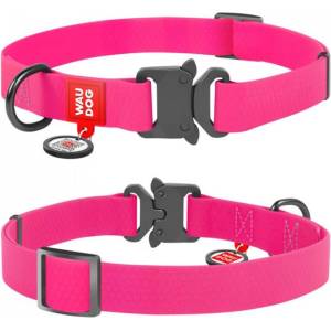 COLLAR Обезопасителен колан wau dog водоустойчив - розов 35-58 см / 25 мм