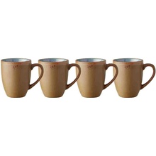 Bitz hrnků dřevo kamenina s motivem oceánu 28084 4 x 300 ml