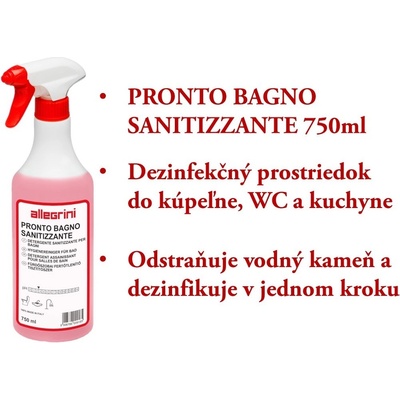 ALLEGRINI ITALY PRONTO BAGNO SANITIZZANTE 750 ml