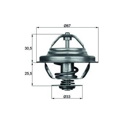 Termostat, chladivo MAHLE TX 27 80D TX 27 80D