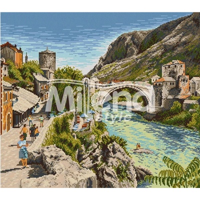 Milena Style Мостар - гоблен със схема конци Ariadna 1: 4