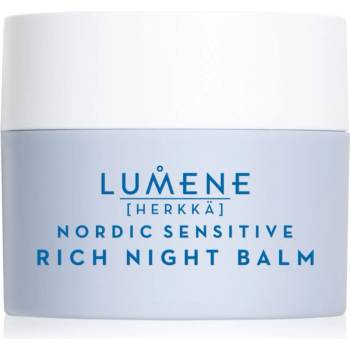 Lumene Nordic Sensitive [HERKKÄ] Rich Night Balm успокояващ нощен балсам за чувствителна кожа на лицето 50ml