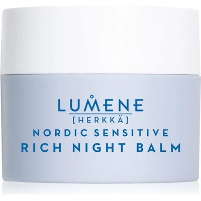 Lumene Nordic Sensitive [HERKKÄ] Rich Night Balm успокояващ нощен балсам за чувствителна кожа на лицето 50ml