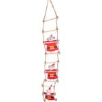 Sass & Belle Текстилна висяща коледна украса 50 cm Santa Mouse - Sass & Belle (CRAFTXM188)
