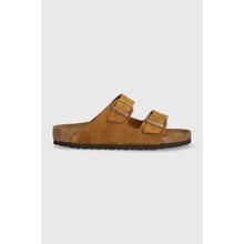 Semišové šľapky Birkenstock Arizona pánske hnedá