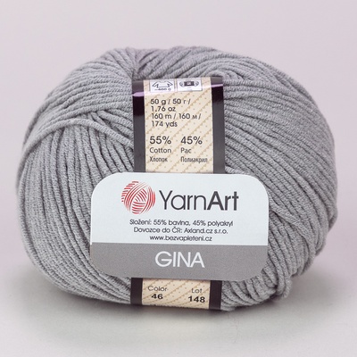 YarnArt Jeans 46 šedá