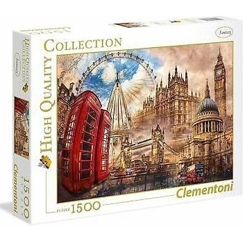 Clementoni Londýn koláž 31807 1500 dílků