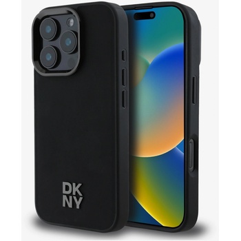 DKNY PU кожа с лого "Stack" Magsafe заден капак за iPhone 16 Pro Max Black DKNY | Lilav | МЪЖЕ | UNI
