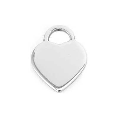 Šperky4U Ocelový přívěšek srdíčko malé 14 x 18 mm DR1268-S