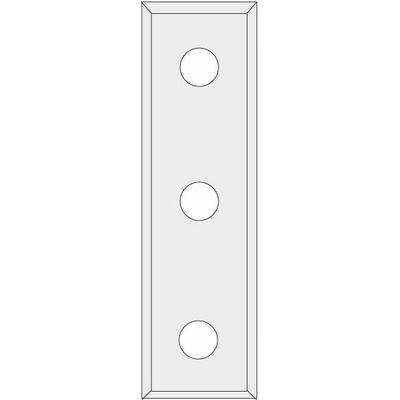 IGM N012 Žiletka tvrdokovová - 50x12x1,7 UNI (3 otvory)