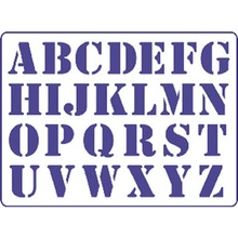 Šablóna PENTART Veľké písmo S2