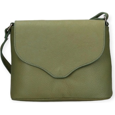 Vera Pelle dámská kožená crossbody kabelka khaki 1661 khaki