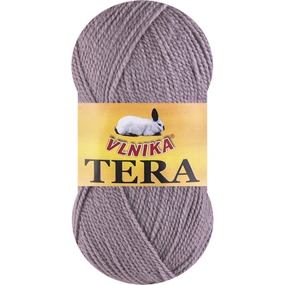 Pletací příze Vlnika TERA 074 pudrově fialová, 100g/310m