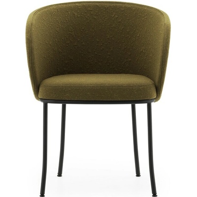 Normann Copenhagen Knit Armchair Olive olivovozelená / čierna oceľ