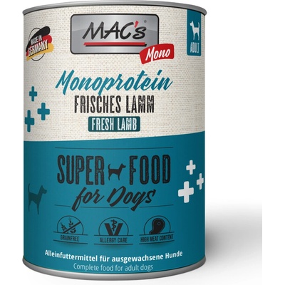 MACs Mono Sensitive 24 x jahňacie 800 g
