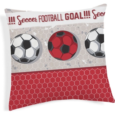 Made in Italy Futbal červená 40 x 40 cm