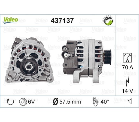 Alternátor VALEO 437137