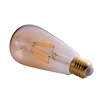 LEDtechnics LED žárovka E27 ST64 filament X8 průhledná bílá teplá 8W