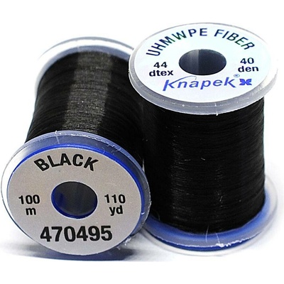 Vázací nit • UHMWPE FIBER LINE • 100m - Tloušťka 40D, Barva Černá