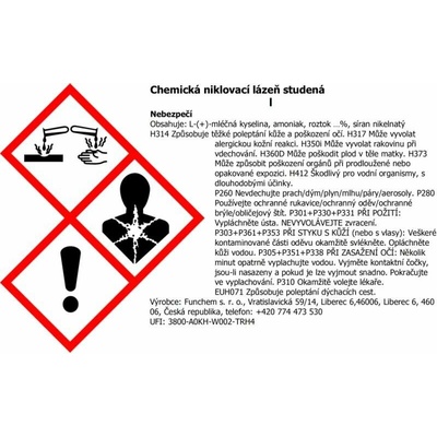 Studená chemická niklovací lázeň