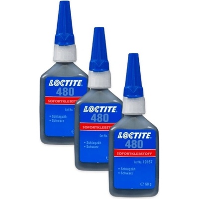 Loctite 480 sekundové lepidlo 50 g 3 ks