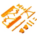 Axial Аксиални подпори на рамката, легла за батерия оранжеви: rbx10