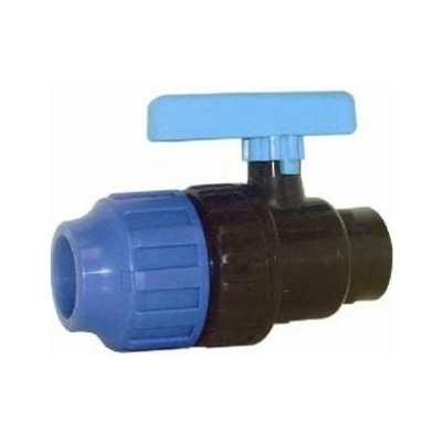 Tecno Plastic PP kulový kohout- svěrný spoj x vnitřní závit 50 x 1 1/2"
