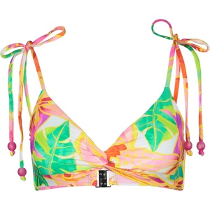 Seafolly Дамско бикини горнище Seafolly Women's Wonderland TwistedFront Bralette Bikini top - Fuchsia Rose - размер 34 (EU) (150-4306-0112)