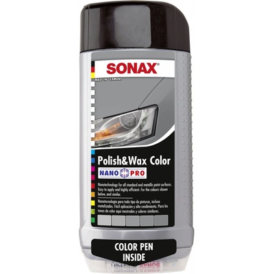 Sonax Polish & Wax Color NanoPro stříbrnošedá 500 ml – Zbozi.Blesk.cz