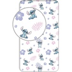 Jerry Fabrics Еластичен единичен памучен детски чаршаф 90x200 cm Lilo and Stitch - Jerry Fabrics (23FT232)