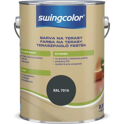 Swingcolor Farba na terasy 2,5 l antracitovo šedá