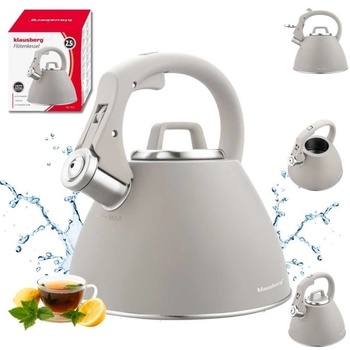 Image 1 of Klausberg KB-7953 Неръждаема стомана чайник с свирка 2, 5L (KB-7953)