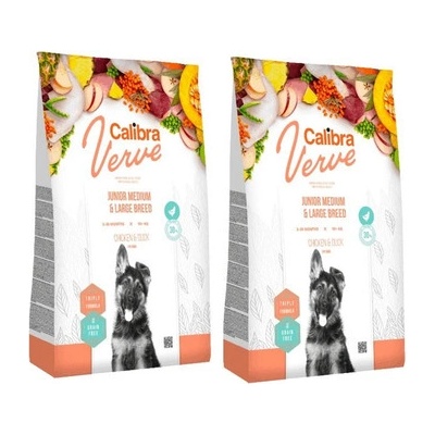 Calibra Dog Verve GF Junior Medium & Large Chicken & Duck 24 kg