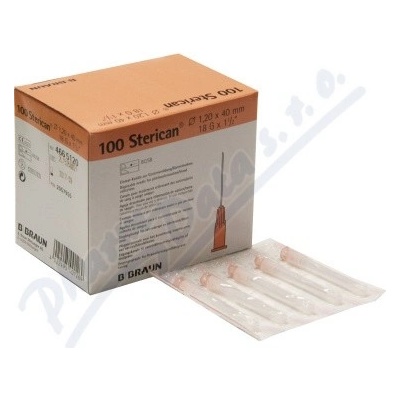 Sterican Injekčná jehla 18 G 1,2 x 40 mm růžová ster. 100 ks
