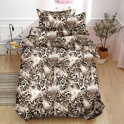 EmonaMall Двулицево спално бельо (размер за приста) EmonaMall, 4 части - Модел S18680 (S18680-66666m)