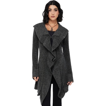 KILLSTAR Дамски пуловер (жилетка) KILLSTAR - Lunar Owl - Grey - KSRA013908