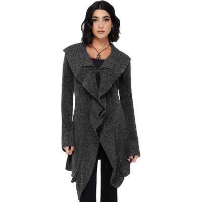 KILLSTAR Дамски пуловер (жилетка) KILLSTAR - Lunar Owl - Grey - KSRA013908