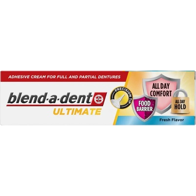 Blend-a-dent Fixační Krém pro úplné a částečné zubní náhrady Ultimate Fresh 40 g