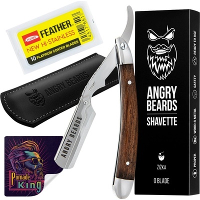 Angry Beards Shavett Britva na holenie na žiletky Zizka s puzdrom