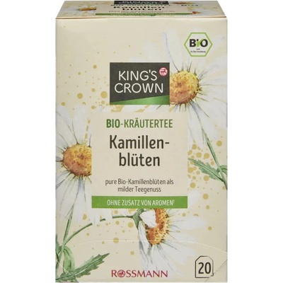 King's Crown BIO čaj z heřmánkových květů 30 g